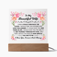 To My Beautiful Wife – Acrylic Square