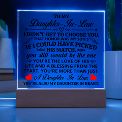 To My Daughter-in-Law Honor – Acrylic Square