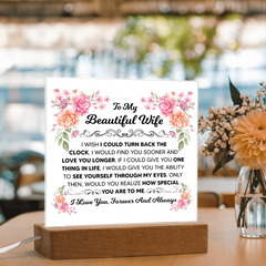 To My Beautiful Wife – Acrylic Square