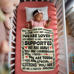 To My Daughter Braver (From Mom) – Sherpa Fleece Blanket